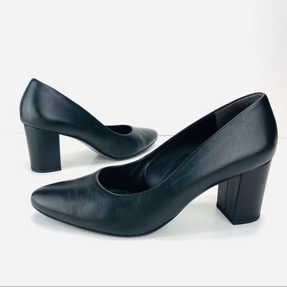 📌SOLD📌 PAUL GREEN BLACK LEATHER HEELED SHOES - Picture 16 of 16